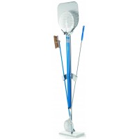 GI Metal Pizza peels stand single front - 4 slots AC-BS/1